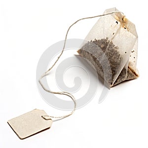 Teabag Isolated on White Background