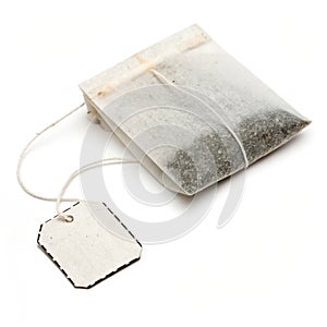 Teabag Isolated on White Background