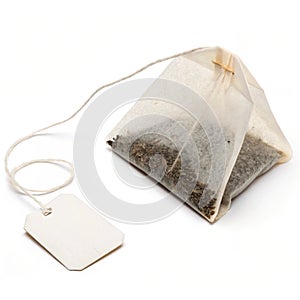 Teabag Isolated on White Background