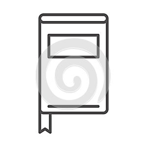 Teach school and education book literature encyclopedia line style icon