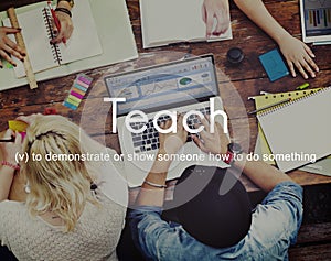 Teach Teaching Education Mentoring Coaching Training Concept