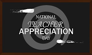 national teacher appreciation day typography graphic design