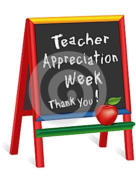 Teacher Appreciation Week Sign, Thank You! Chalkboard Easel for Children