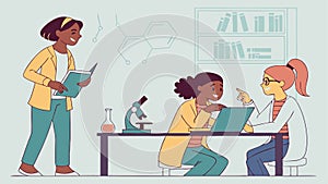 Teacher helping student classroom education and personalized learning Generative AI