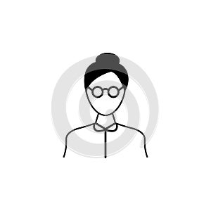 teacher icon. Avatar element of professions for mobile concept and web apps. Thin line icon for website design and development, a