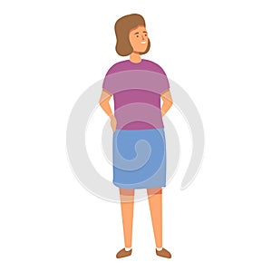 Teacher lesson icon cartoon vector. Kindergartener people