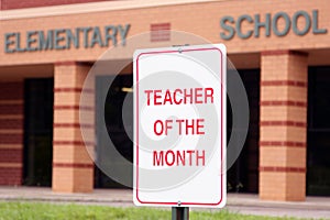 Teacher of the month