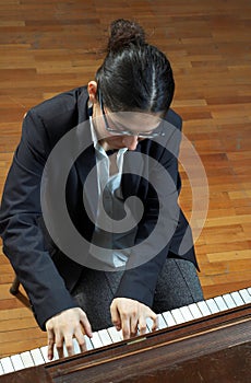 Teacher Playing Piano