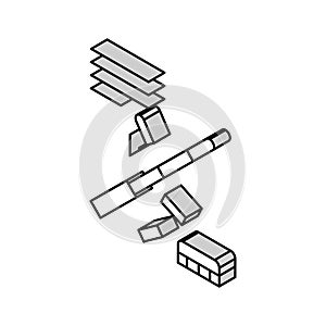 teacher pointer isometric icon vector illustration