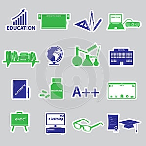 Teacher profession and teaching stickers