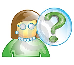 Teacher question icon