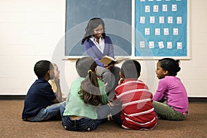 Teacher Reading to Students