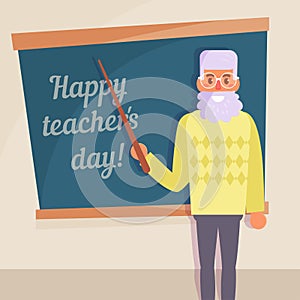 Teacher`s day Vector. Cartoon. art