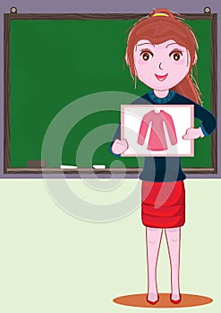 Teacher Show Picture Card Template_eps