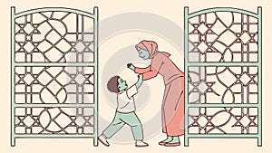 Teacher and Student Interaction, Personalized Education, Learning Support, vector design Generative AI