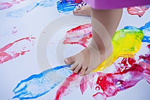 Education. Foot. Teach. Preschool. Child. Outdoor activity. Practive. Color.
