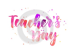 Teachers Day - lettering