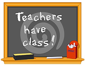 Teachers have class!