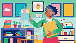 A teachers wishlist came to life as they discovered a collection of colorful classroom posters at a thrift store photo