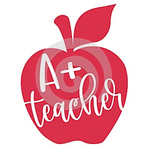 Teaching is heart work vector illustration.