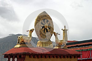 Teachings of Buddha at Jokhang temple in Tibet