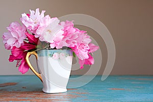 Teacup flowers photo