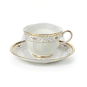 Teacup isolated on white background