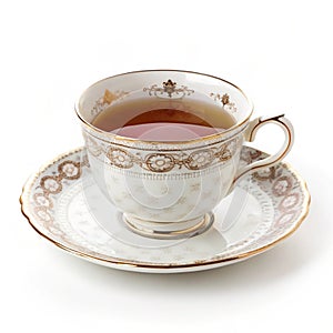 Teacup isolated on white background