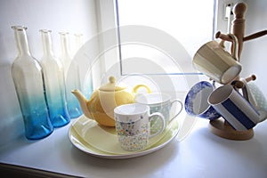 Teacups On A Shelf