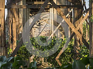 Teak bridge construction