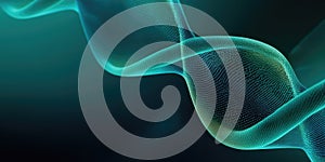 Teal AI-Generated Wave