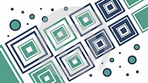 Teal and Blue Diamond Geometric Shape Pattern Art, vector design Generative AI