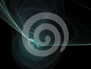 Teal circles beam