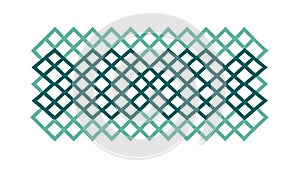 Teal Diamond Grid Geometric Seamless Pattern Vector, vector design Generative AI