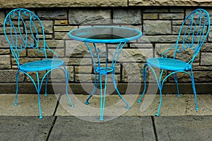 Teal Dinette Set