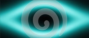 Teal Glowing Abstract Eye Shape Light Background
