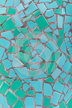 Teal Mosaic Tile Texture