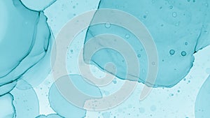 Teal Pastel Flow Design. Blue Cloud Gradient