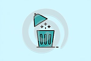 Digital Trash Can Deleting Files, Data Removal, Secure Deletion photo