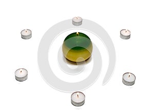 Tealight candle arrangement