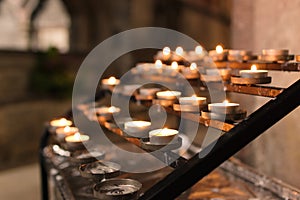 Tealight church candles