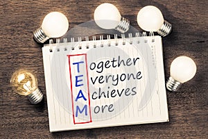 Team Acronym and Bulbs