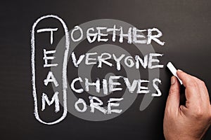 Team Acronym on Chalkboard