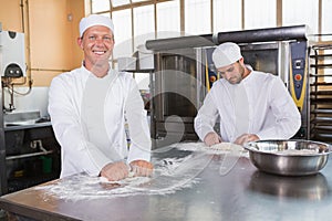 Team of bakers working together