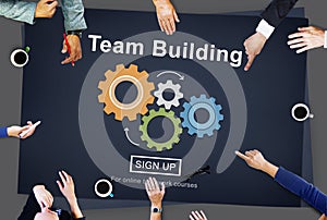 Team Building Business Collaboration Development Concept