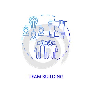 Team building concept icon