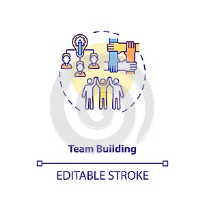 Team building concept icon
