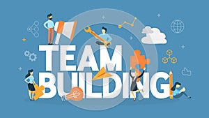 Team building concept illustration