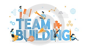 Team building concept illustration