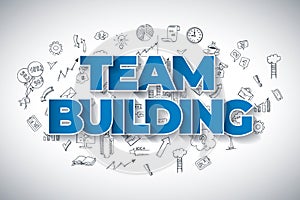 Team Building - Creative Business Concept. Web Design Template.